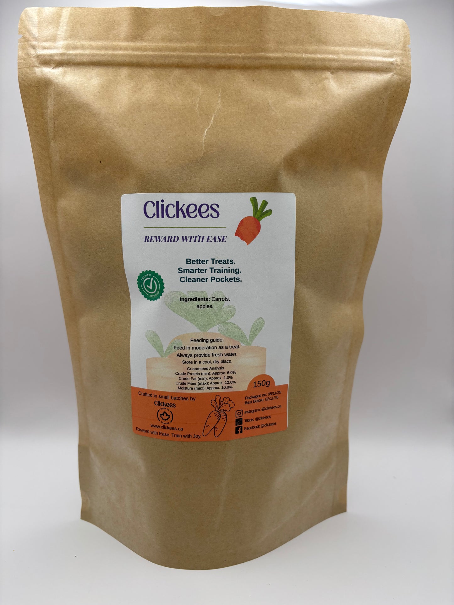 Clickees Dream Mix Carrot and Apple Treats